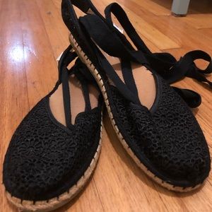 Toms lace up espadrilles